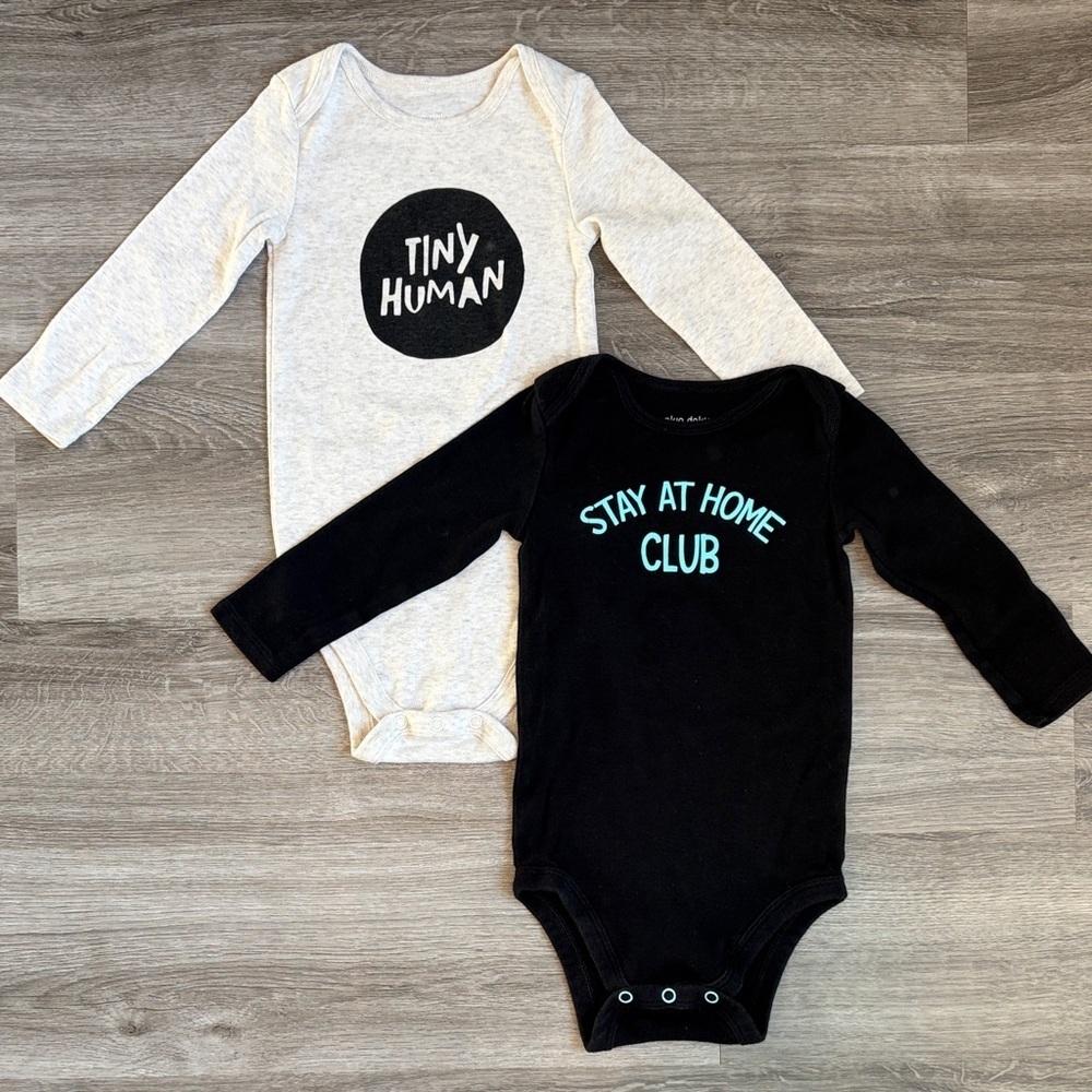 Okie Dokie long sleeve baby bodysuits